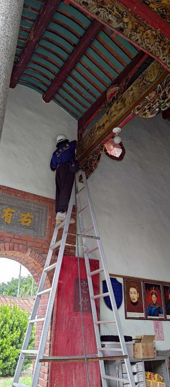 戴氏祠堂：處理側廊木構